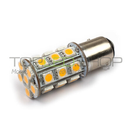LED Lamp 12V, 3W, BA15S, Wit, rond, dimbaar